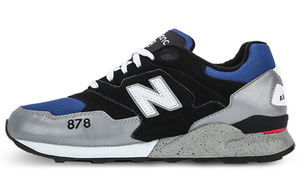 New Balance NB 878 low-cut sports casual shoes for men and women with the same style black, blue and gray