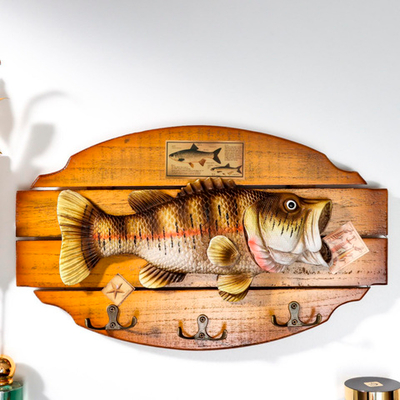 Крючки декоративные дерево "Рыба Ротан" 23*41*5,5см 3007087