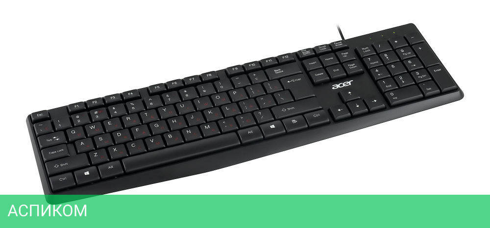 Клавиатура Acer OKW121 черный (ZL.KBDEE.00B)