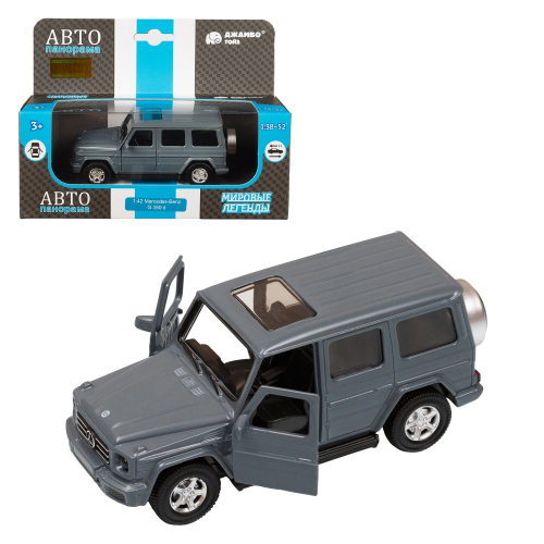 Модель 1:42 Mercedes-Benz G350d, серый, инерция, откр. Двери