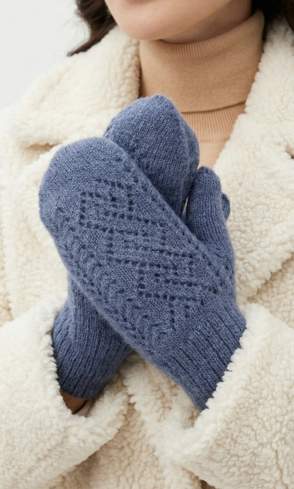 Варежки В036-27 синие