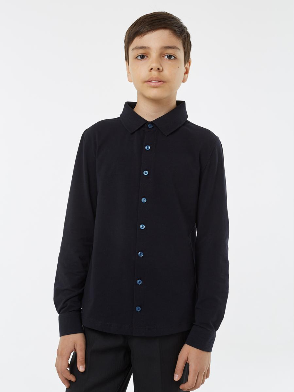 Рубашка для мальчика р-р 122, Синий 1S6-009-11811