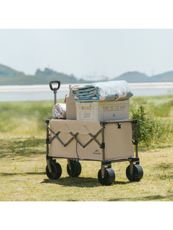 Тележка туристическая Naturehike Light 88х46х93 см, 100 л, коричневая