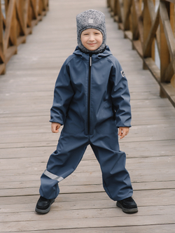 Комбинезон из софтшелла "Темно-синий"