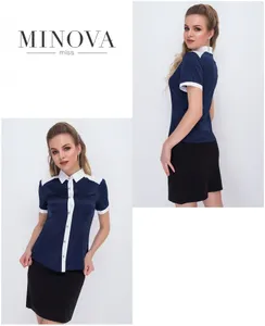 Блуза 1051-синий Minova