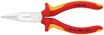 Длинногубцы хромированные KNIPEX 160 мм 2506160SB