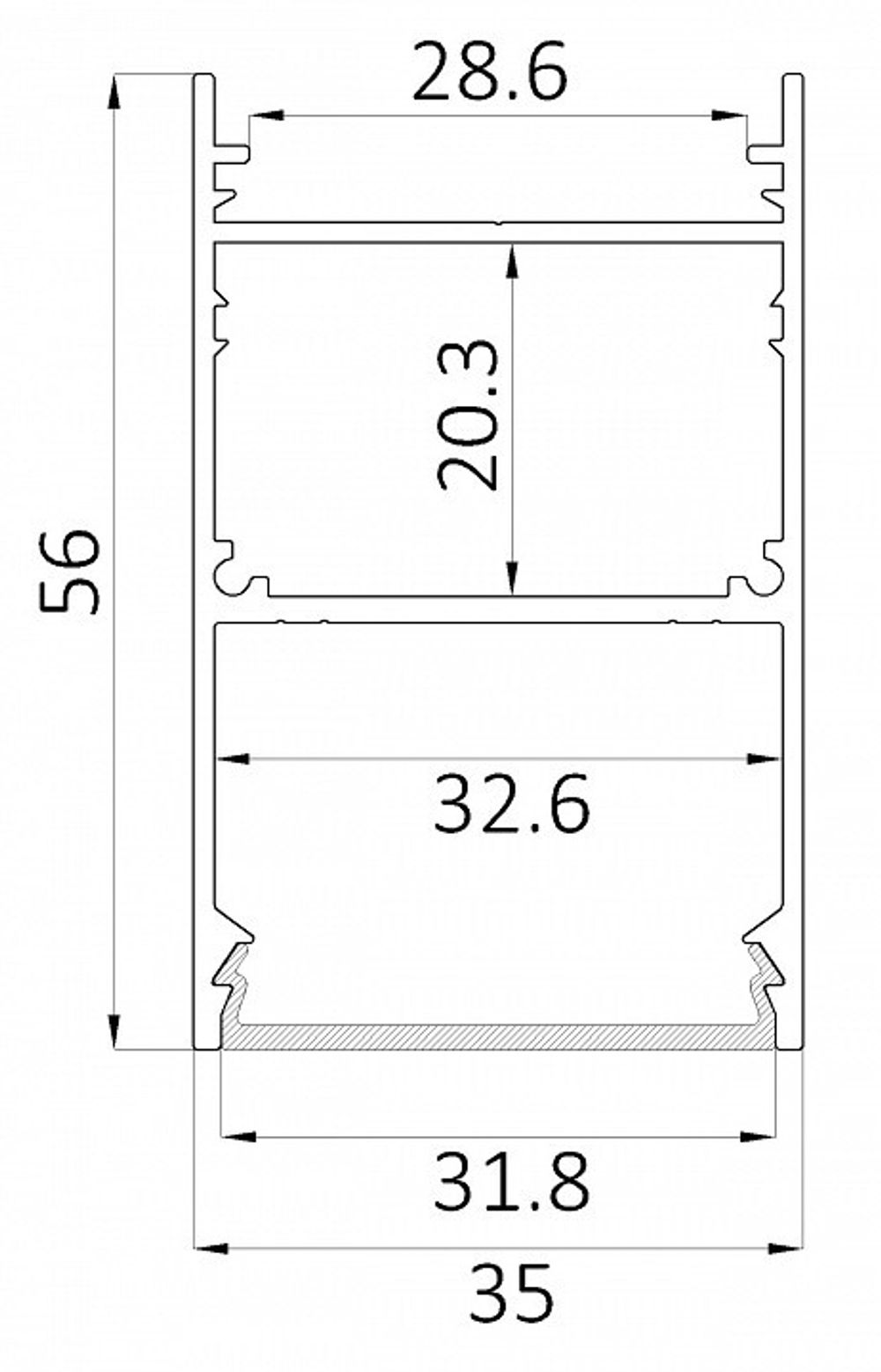 Накладной светильник 6063 LINE 3556 0412642
