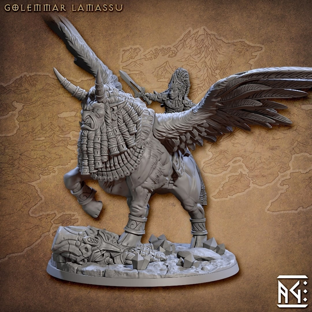 Chaos Dwarfs Queen on Lamassu
