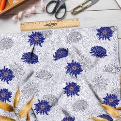 Ткань барби силуэты васильков