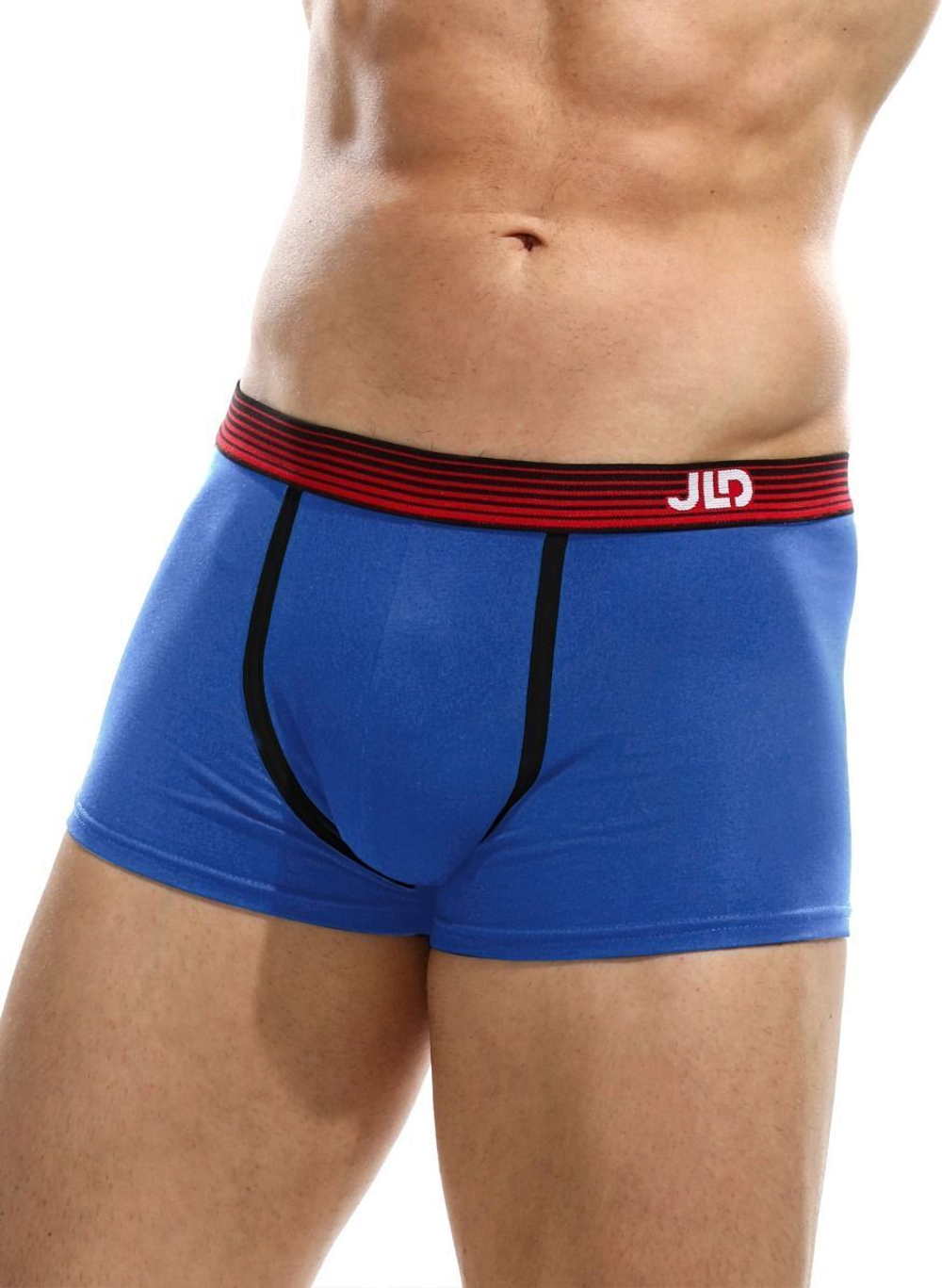 Мужские трусы-боксеры с контрастной тесьмой (Размер: M) (Цвет: красный)