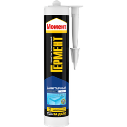 Герметик Момент 2033215 Гермент силиконовый санитарный белый 280 мл. | Момент