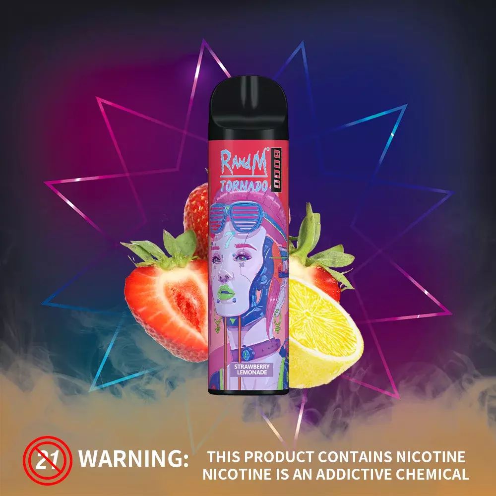 RandM Tornado 8000 - Strawberry Lemonade (5% nic)