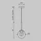 Подвесной светильник Базовая форма / Basic form G9х1 Maytoni mod521pl-01g1