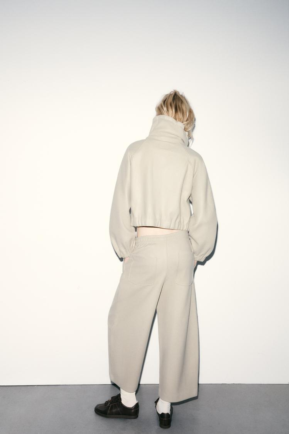 ZARA МЯГКАЯ ТОЛСТОВКА, ЗЕЛЕНЫЙ/СЕРЫЙ