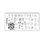 2 Kapous Professional Nails Пластина для стемпинга, Dogs ,
