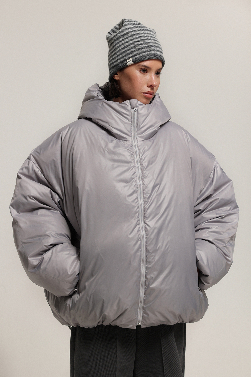 Пуховик укороченный