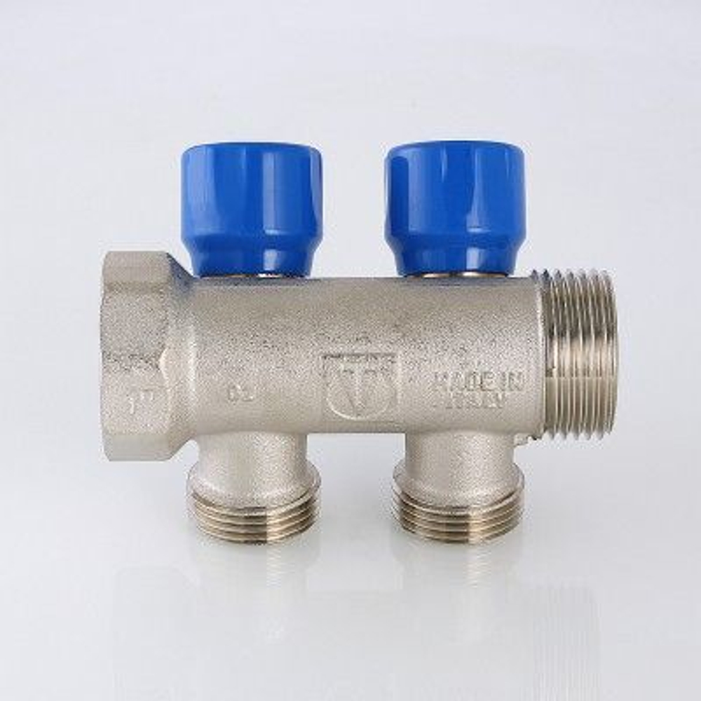 Коллектор регулирующий 2 выхода 1х3/4 евроконус Valtec