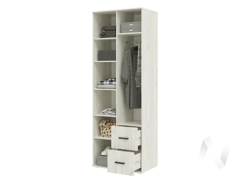 Шкаф 2-х ств (800) Гостиная Алтея (дуб крафт белый)