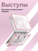 Бампер MosSeller c подставкой для Apple MacBook Neo 13 (2026), Розовый