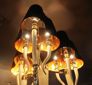 replica   Visionnaire Brunilde Chandelier black  9 lamps 2