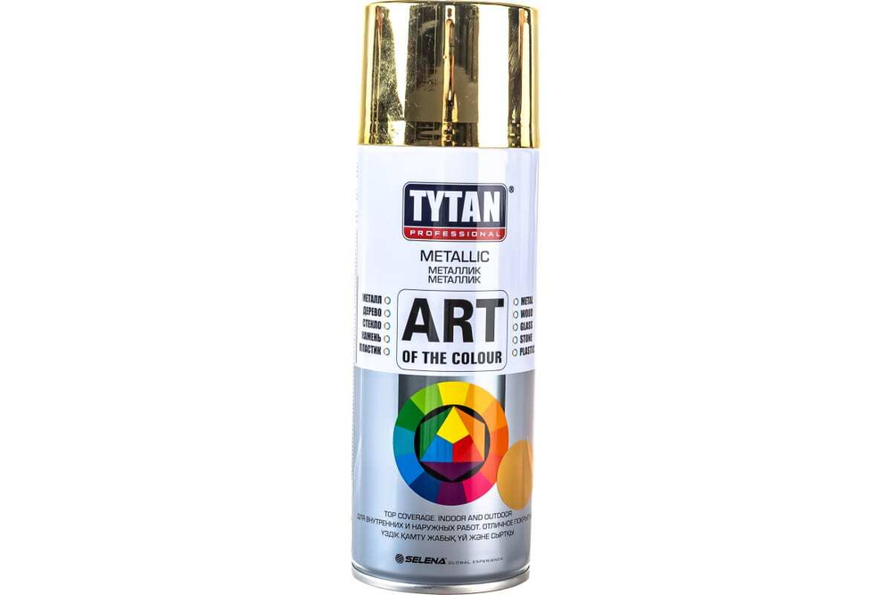 Краска универсальная аэрозольная акриловая Tytan Professional Art of the colour золотой металлик 400 мл