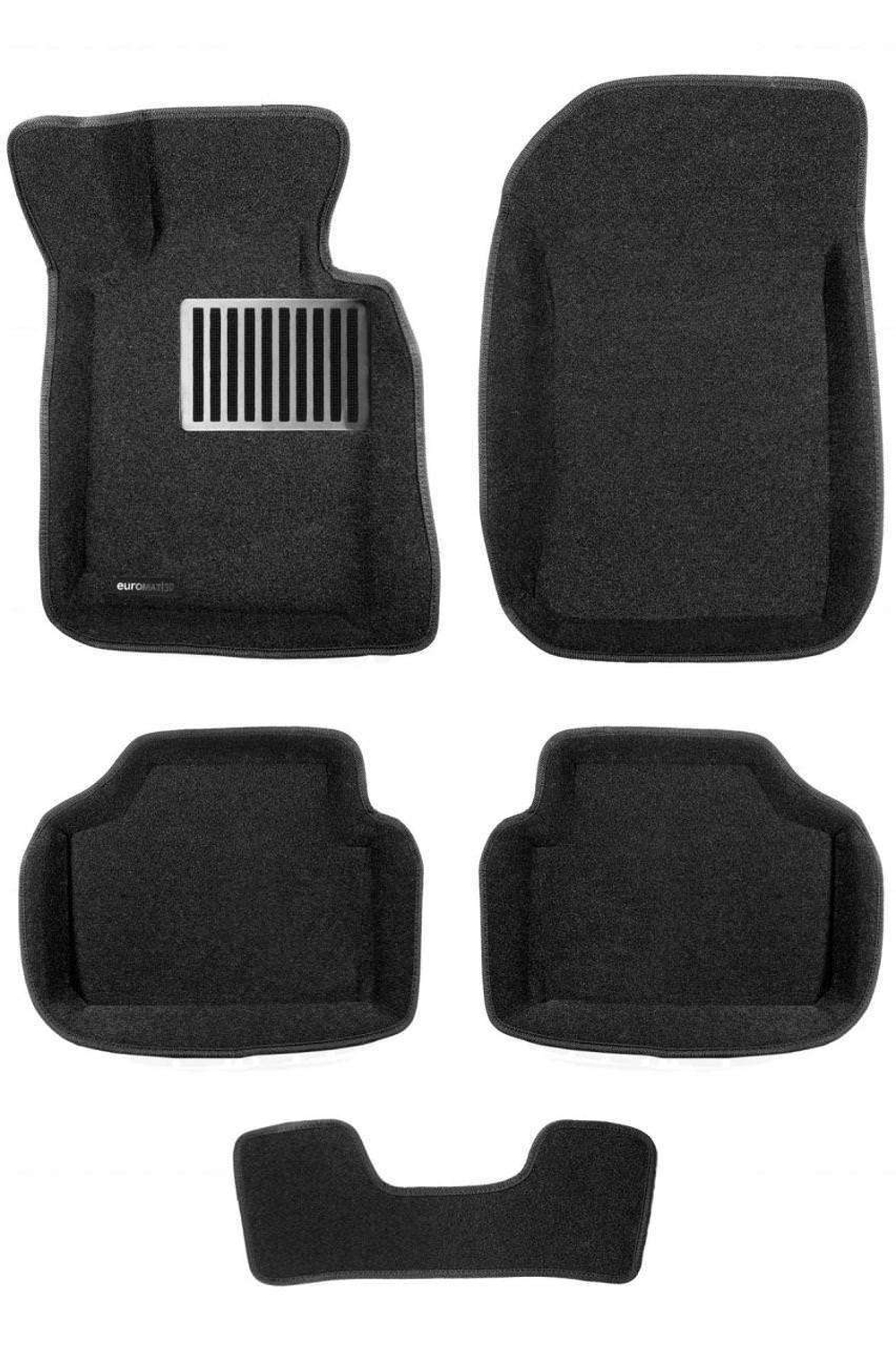 Коврики салона для BMW X1 (E84) (2009-2015)/3 (E90) (2007-2010) Euromat 3D Lux черные. Арт. EM3D-001208