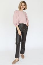 Брюки прямые из искусственной кожи, 1.05.028.19.635 Look Like Cat (Акция)