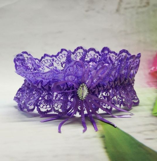 Комплект фиолетовых подвязок