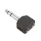 Adam Hall 7545 Black 3.5mm stereo - 6.3mm stereo