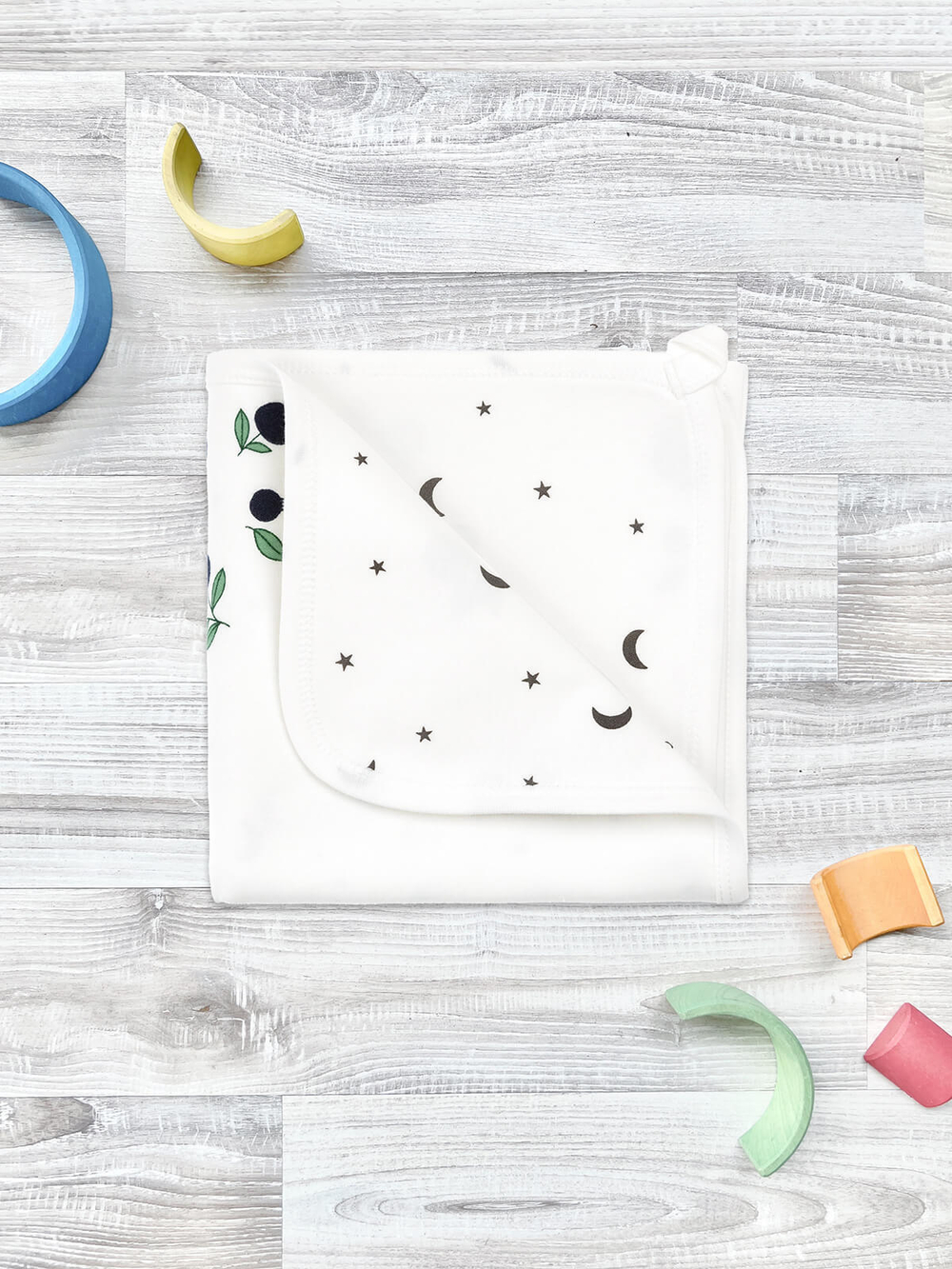 Двусторонний плед Mjölk Голубика, уценка