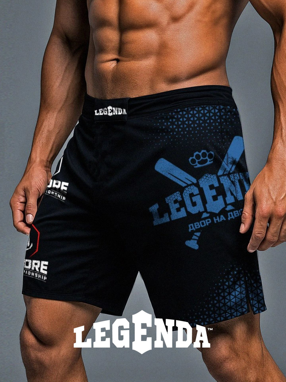Шорты спортивные тренировочные Legenda Двор на Двор синий