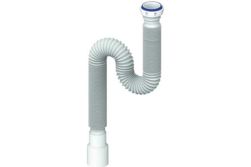 Гофра UNICORN для сифона 1500мм (Ø40) х (Ø40/50) С ГАЙКОЙ 1 1/2 D155