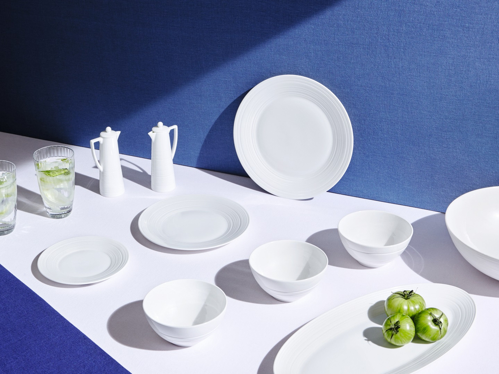 Wedgwood Десертная тарелка Jasper Conran White Strata 18 см 50191309582