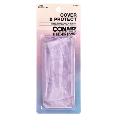 Conair, шапочка для душа Cover & Protect, большая, 1 капсула