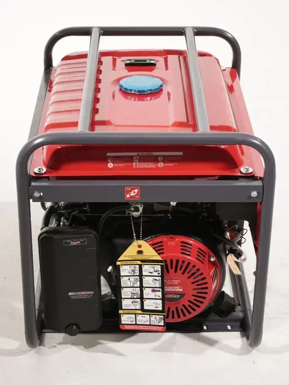 Генератор бензиновый электрический Powerac PR8500H2E-ATS (8кВт, 220В, 16л.с., АВТОЗАПУСК)