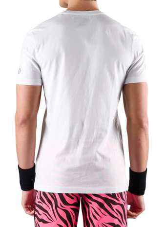 Мужская теннисная футболка Hydrogen Court Cotton T-Shirt - белый