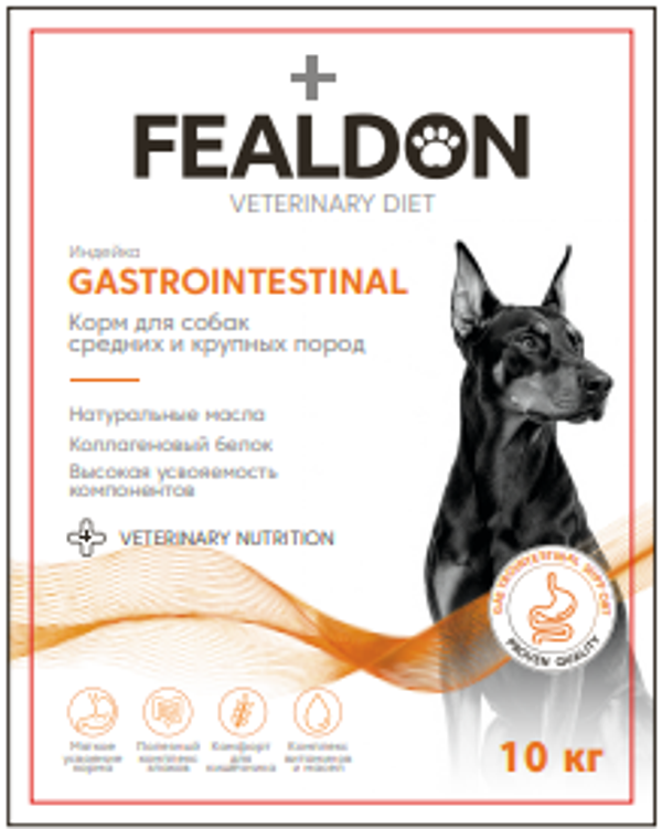 Сухой корм для собак Fealdon GASTROINTESTINAL средних и крупных пород