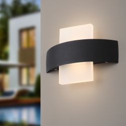 Декоративная подсветка светодиодная ЭРА WL7 WH+BK 6Вт IP54 белый/черный | Настенная подсветка