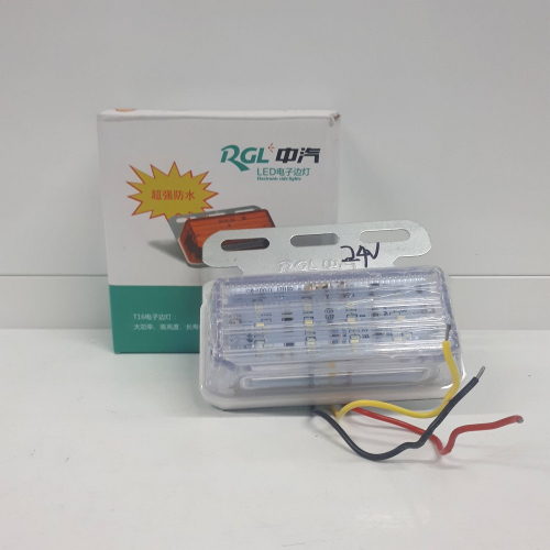 24V - Белый (1шт.) / Светодиодный габарит (катафот) боковой, 24v., белый (1 шт.)