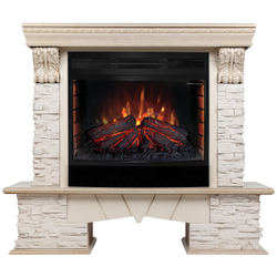Электрокамин RealFlame Rockland Lux WT c Firefield 25 S IR