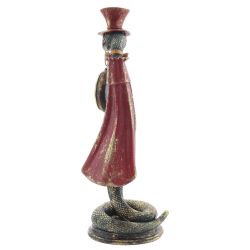 GAEM Фигурка декоративная с часами"Змея" (LR44х1 н/п), L12 W14 H35 см