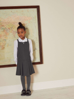 Сарафан школьный на молнии для девочки Next 311-160, Серый