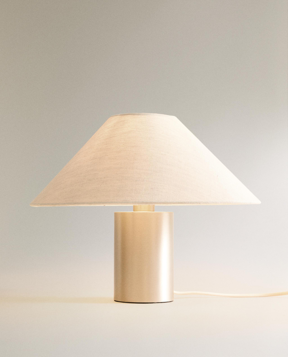Zara Home Настольная лампа, цвет серебристый, 27 см