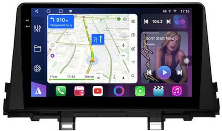 Магнитола для KIA Picanto 3 2017+ - FarCar 795M монитор 9.5" QLED на Android 14, TS18, CarPlay, 4G SIM-слот