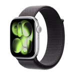Умные часы Apple Watch Series 11 GPS, 46mm, Silver Aluminium Case with Dark Gray Sport Loop