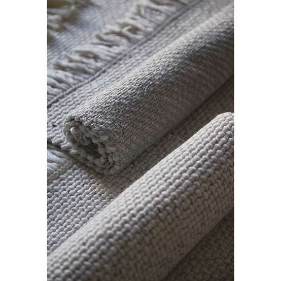 Ковер из переработанного пластика светло-серого цвета из коллекции ethnic, 160х230 см