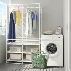 IKEA SLIBB  (ИКЕА СЛИББ)  -  Гибкая корзина для белья, зеленая, 24 л