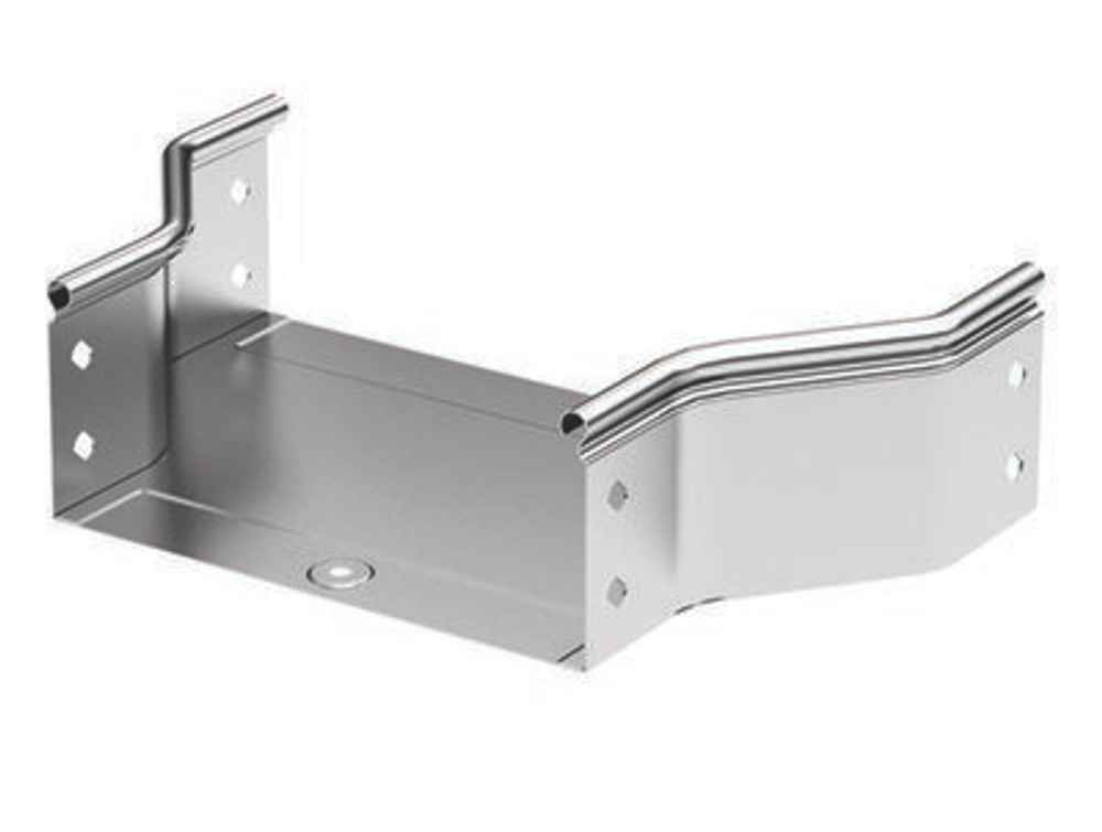 Переходник RRC симметричный 400/200  h80 в комплекте с крепежными элементами и соединительными пластинами, необходимыми длямонтажа, горячеоцинкованный