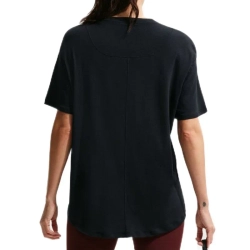 Женская теннисная футболка Nike One Relaxed Dri-Fit Short Sleeve - black/white