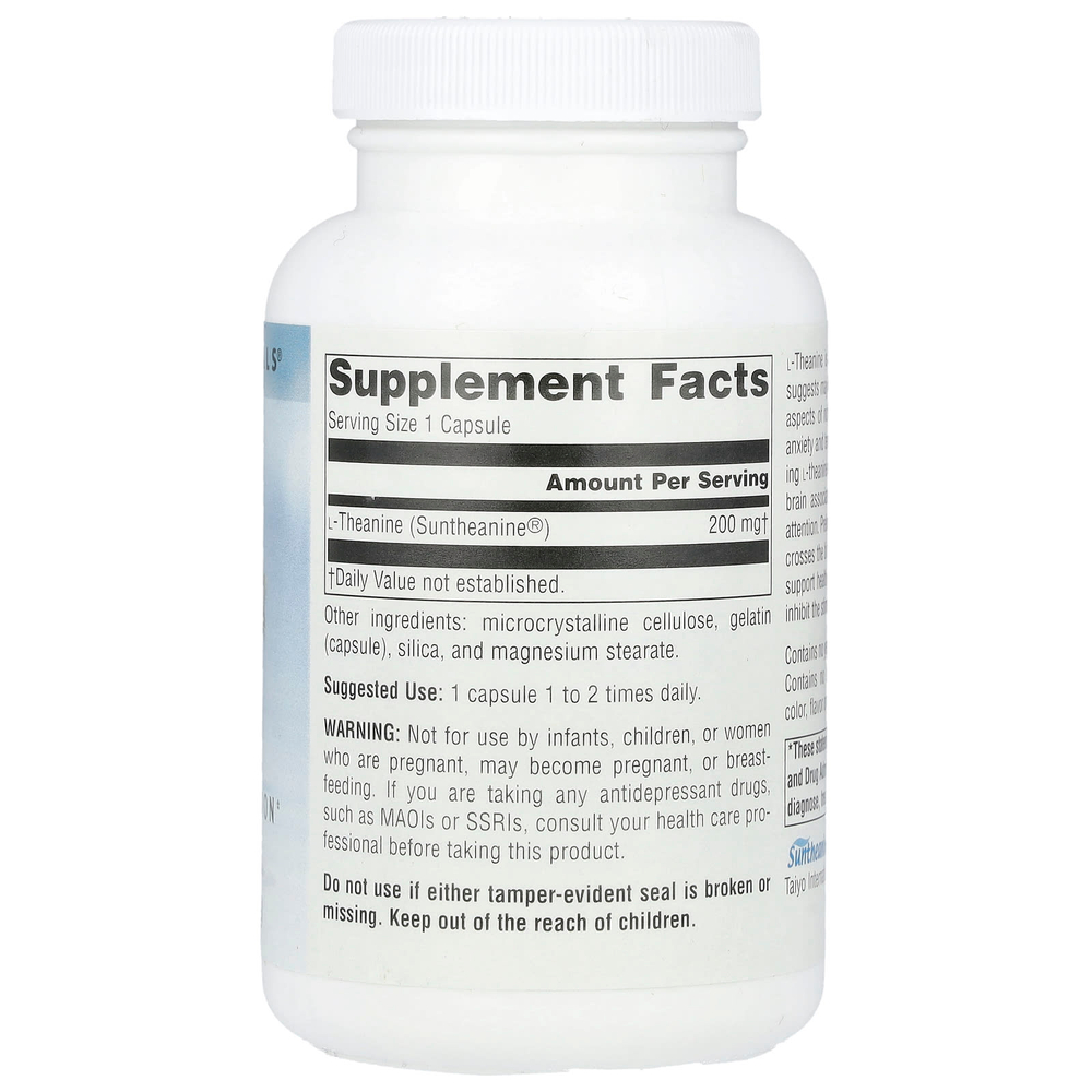 Source Naturals, Serene Science®, L-теанин, 200 мг, 120 капсул